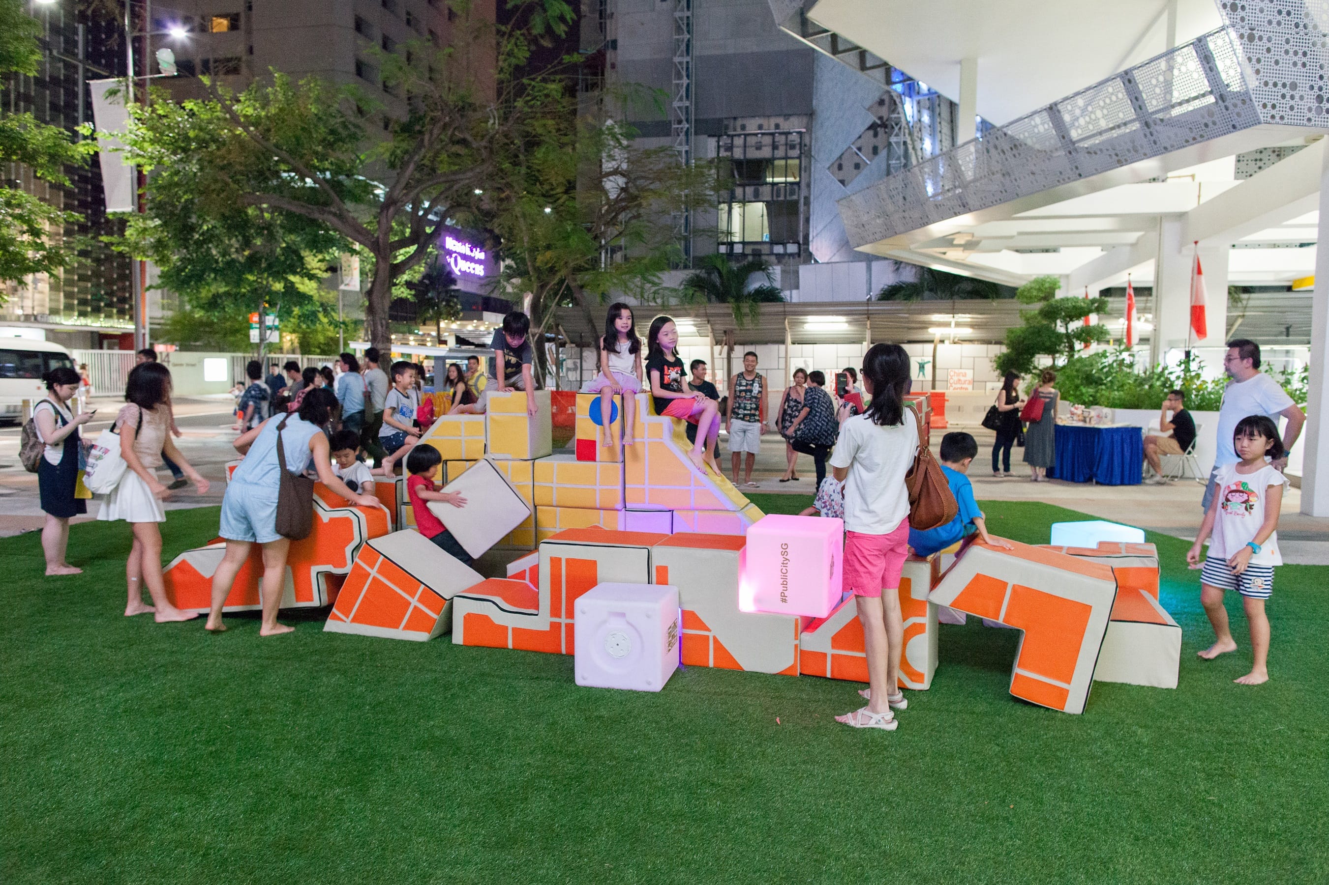 Photo of outdoor play furniture at Play Space